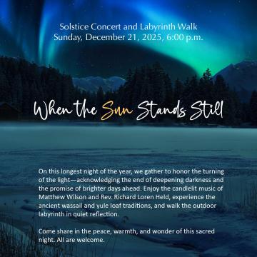 winter labyrinth walk